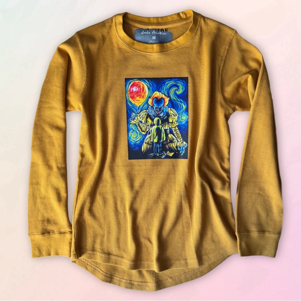 Pennywise X Van Gogh, Custom, Unisex Long Sleeve Thermal
